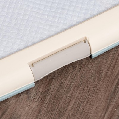 Gray and White Plastic Dog Pee Pad Holder with Non-Skid Feet