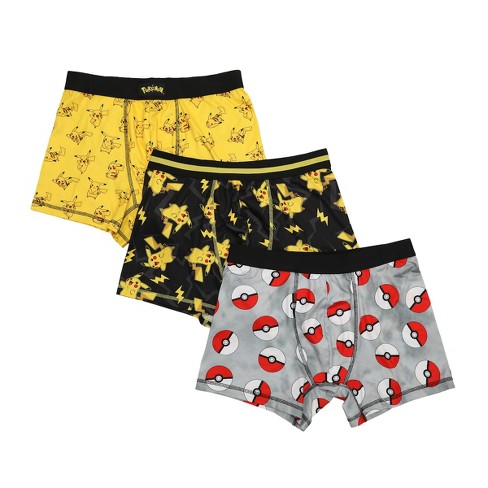 3 Pcs) Pokémon Kids 100% Cotton Mini Brief Underwear Assorted