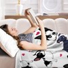 SEVOBAL Baby Blankets Adorable Fleece Dog Blanket Flannel Throw for Couch Soft Fuzzy Cozy Blanket Christmas Decorations Gifts, White, 60"*80"*0.25" - 3 of 4