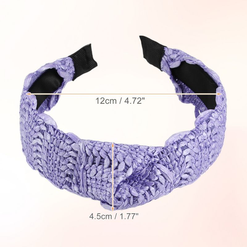 Unique Bargains Women's Wide Knotted Headband 1.77" Wide 2 Pcs, 5 of 7