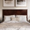 AFI Furnishings Nantucket Queen Solid Wood Panel Headboard with Attachable Charger, Walnut - 2 of 4