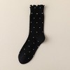 Anna-Kaci 6pk Women's Polka Dot Ankle Socks with Ruffled Cuffs - 4 of 4