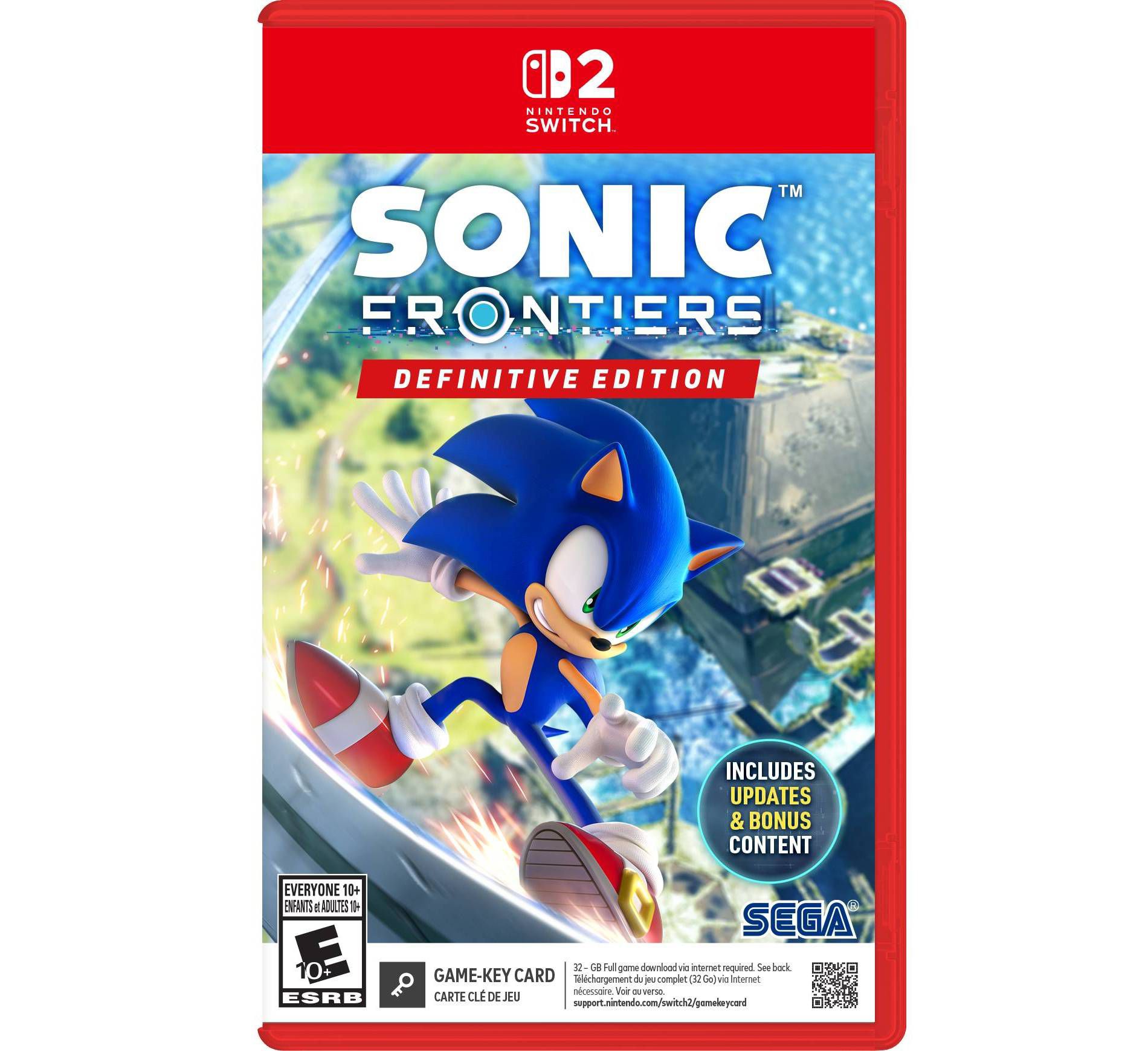 Sonic Frontiers Definitive Edition - Nintendo Switch 2
