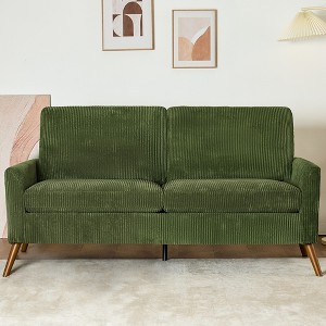 Dyonery 68" Loveseat Sofa, Comfy Couches for Living Room, Mid Century Modern Love Seat Sofa, Tool-Free Setup Small Couches for Bedroom Office - 1 of 4