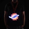 NFL Fan Chain, Big Neon Light Up Team Logo - Miami Dolphins - 3 of 4