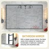 36x24 Inch Bathroom Mirrors Wall Rectangle Vanity Mirror Modern Metal Framed Rectangular Square Corner Mirror - 3 of 4
