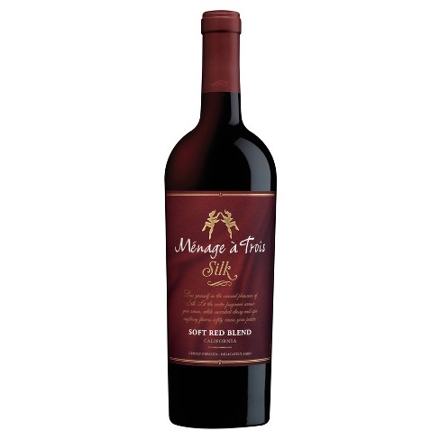 Menage Trois Silk Red Blend Wine 750ml Bottle Target