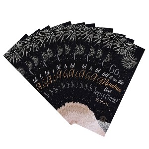Dickson's Go Tell It On The Mountain That Jesus Christ Is Born - Black 2.63 x 6.25 Inch Paper Place Holder Bookmark; Package of 12 - 1 of 1