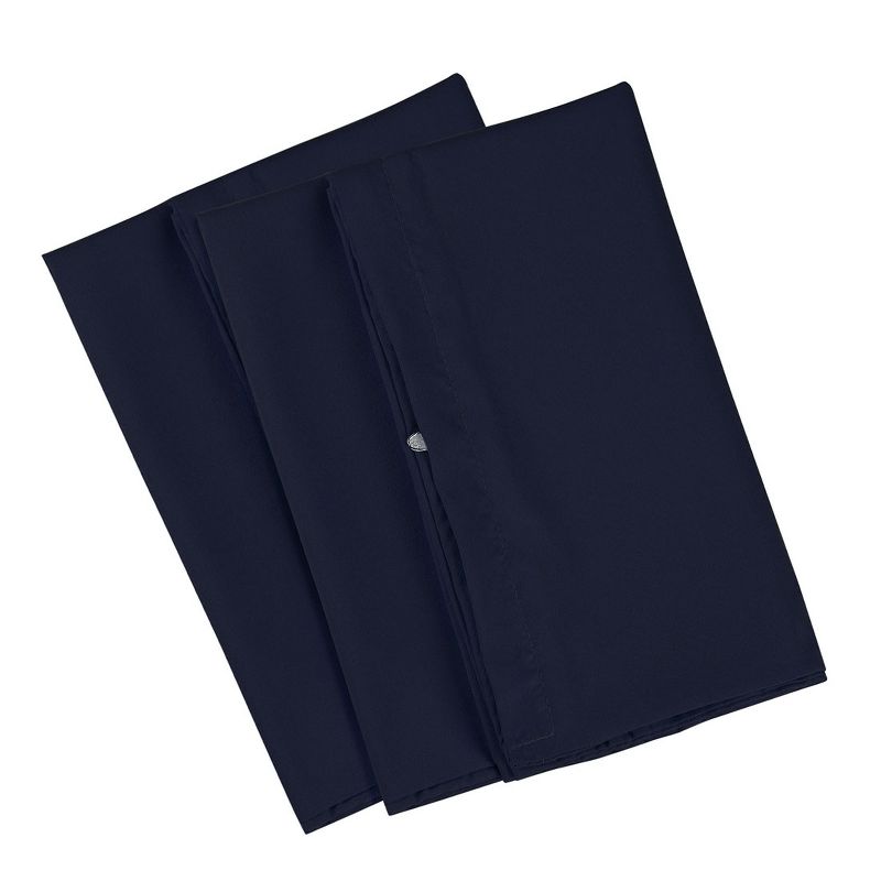 20x26inches 610 Thread 1800 Series Soft Brushed Microfiber Pillow Case Navy - PiccoCasa, 5 of 7