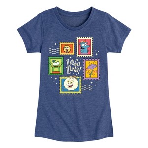 Girls' - Lets Go Luna - Luna Stamps Fitted Short Sleeve Graphic T-Shirt - 1 of 4