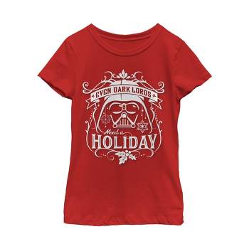 Girl's Star Wars Christmas Dark Lord Holiday T-Shirt