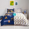 Kid Twin Comforter Set 5 Piece Bedding Set with Comforter Sheets Pillowcase Sham for Boys Girls Super Soft Microfiber Bed in a Bag - 4 of 4