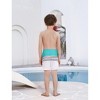 PATPAT Family Matching Swimwear Mommy and Me Colorblock Striped Spliced One-Piece Swimsuits Swim Trunks Shorts - 3 of 4