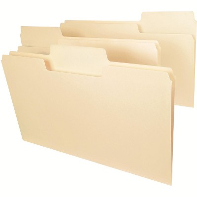 Manila File Folders 100 Pack Smead SuperTab Legal Size File Folders ...