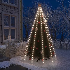 vidaXL Christmas Tree Net Lights with 300 LEDs Cold White 118.1" - 1 of 4
