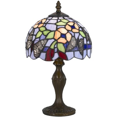 Cal Lighting 40W Tiffany Ac Lp W/Zinc Cast Base - Antique Brass