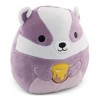 Squishmallows 8 Inch Plush | Mita the Honey Badger With Honey - 3 of 4