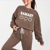 Simply Sage Market S.W.Smiley Radiant Groovy Outline Lightweight Garment Dyed Sweatshirt - 3 of 4