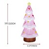 Angel Sar 7.2FT Inflatable Pink Christmas Tree, LED Lighted Blow Up Yard Decoration for Outdoor Lawn Garden Decor - 3 of 4