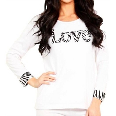 Women's LOVE Scoop Neck Sweater - ANGEL