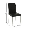 NicBex Faux Leather Dining Chair Set of 2 Modern Upholstered Side Chair with Metal Legs - 3 of 4