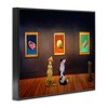 Stupell Industries Funny Dog Museum Gallery Animals Black Framed Giclee Art - 3 of 4