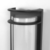 YANSUN 30W Integrated LED Outdoor Wall Lantern with Warm White 3000K Light, Black Finish, Weather-Resistant, 16.54 In. Height - 4 of 4