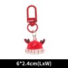 Unique Bargains Christmas Keychain Lobster Clasp Alloy Resin Colorful 1 Pc - 2 of 3