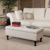CAVINAS Tufted Storage Ottoman Bench, Rectangle Ottoman with Plush Tufted Padded Top and Dark Wooden Legs for Bedroom, Living Room - 2 of 4