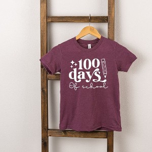 The Juniper Shop 100 Days Of School Pencil Toddler Short Sleeve Tee - 1 of 2