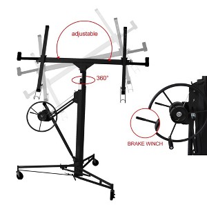 Drywall Panel Hoist Drywall Lift Rolling Panel Hoist Jack Lifter 16ft 150 Lbs Load Capacity CE Standard Drywall Lift For Home Commercial Use - 1 of 4