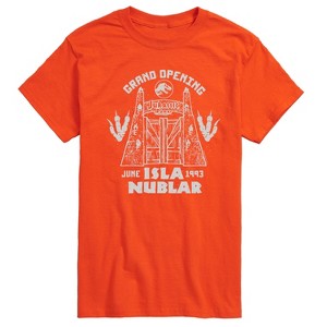 Men's - Jurassic Park - Isla Nublar Grand Opening Short Sleeve Graphic T-Shirt - 1 of 4