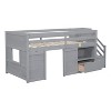 NicBex Twin Low Loft Bed with Stair,Drawer and Shelves for Kids Teens - 3 of 4