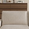 Corduroy Deep Seat Modular L-Shaped Sectional Sofa with 4 Pillows & Ottoman - 2 of 4