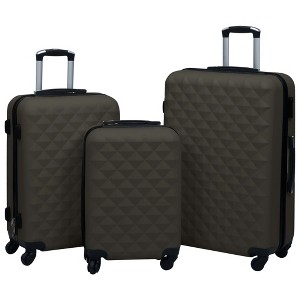 vidaXL Hardcase Trolley Set 3 pcs Anthracite ABS - 1 of 4