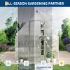 6x9FT Heavy-Duty Aluminum-Framed Polycarbonate Greenhouse with Quick Setup, Roof Vent, and Large Outdoor Kit for Enhanced Plant Growth - 4 of 4
