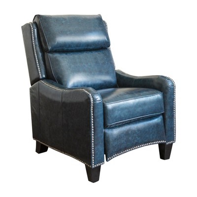 Devon & Claire Kyle 100% Top Grain Leather Swivel Accent Chair