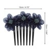 Unique Bargains Women's Durable Floral Side Comb 1 Pc - 2 of 4