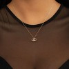 Evil Eye Necklace: 14K Gold Plated Blue CZ Diamond Boho Pendant for Women, Protection Gift - 3 of 4