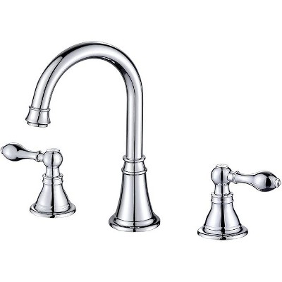 Mixxidea 3 Hole Two Handle Bathroom Faucet