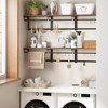 VASAGLE Laundry Room Shelf Wall Mounted, Coat Rack Shelf - 3 of 4