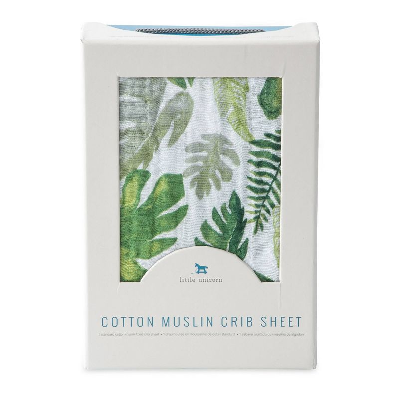 Little Unicorn Cotton Muslin Crib Sheet, 2 of 10