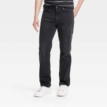 Men's Straight Fit Jeans - Goodfellow & Co™ Black Denim 33x32