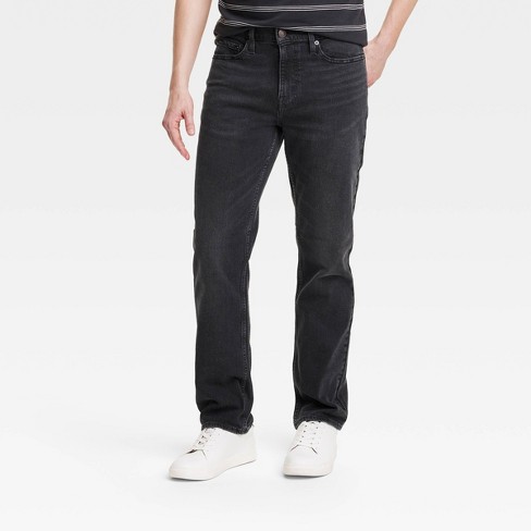 Men's Straight Fit Jeans - Goodfellow & Co™ Jet Black 33x30 : Target