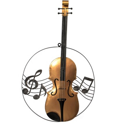 Vintiquewise Hanging Metal Musical Note Wall Art Decor Sculpture for Home Bar Instrument