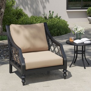 Crestlive Products Outdoor Deep Seat Cushion Set 24 x 24 inch Patio Furniture Cushions with Removable Cover for Chair Sofa Couch - 1 of 4