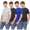 Daresay Mens Dri Fit Shirts Moisture Wicking Tshirt For Men Gym Shirts For Men, Up to 3XL, Pack of 4 - 2 of 4