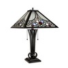 Chloe Lighting CHRT002WB16-TL2 Retro Stained-Glass Brush Retro Table Lamp - 2 of 4