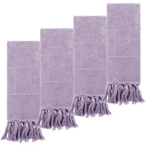 REGALWOVEN Bathroom Cotton Absorbent Soft Decorative Turkish Hand Towels with Tassel 14" x 30" - 1 of 4