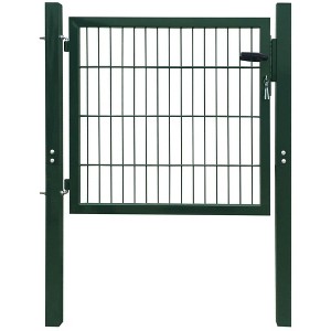 vidaXL 2D Fence Gate (Single) Green 41.7"x51.2" - 1 of 4